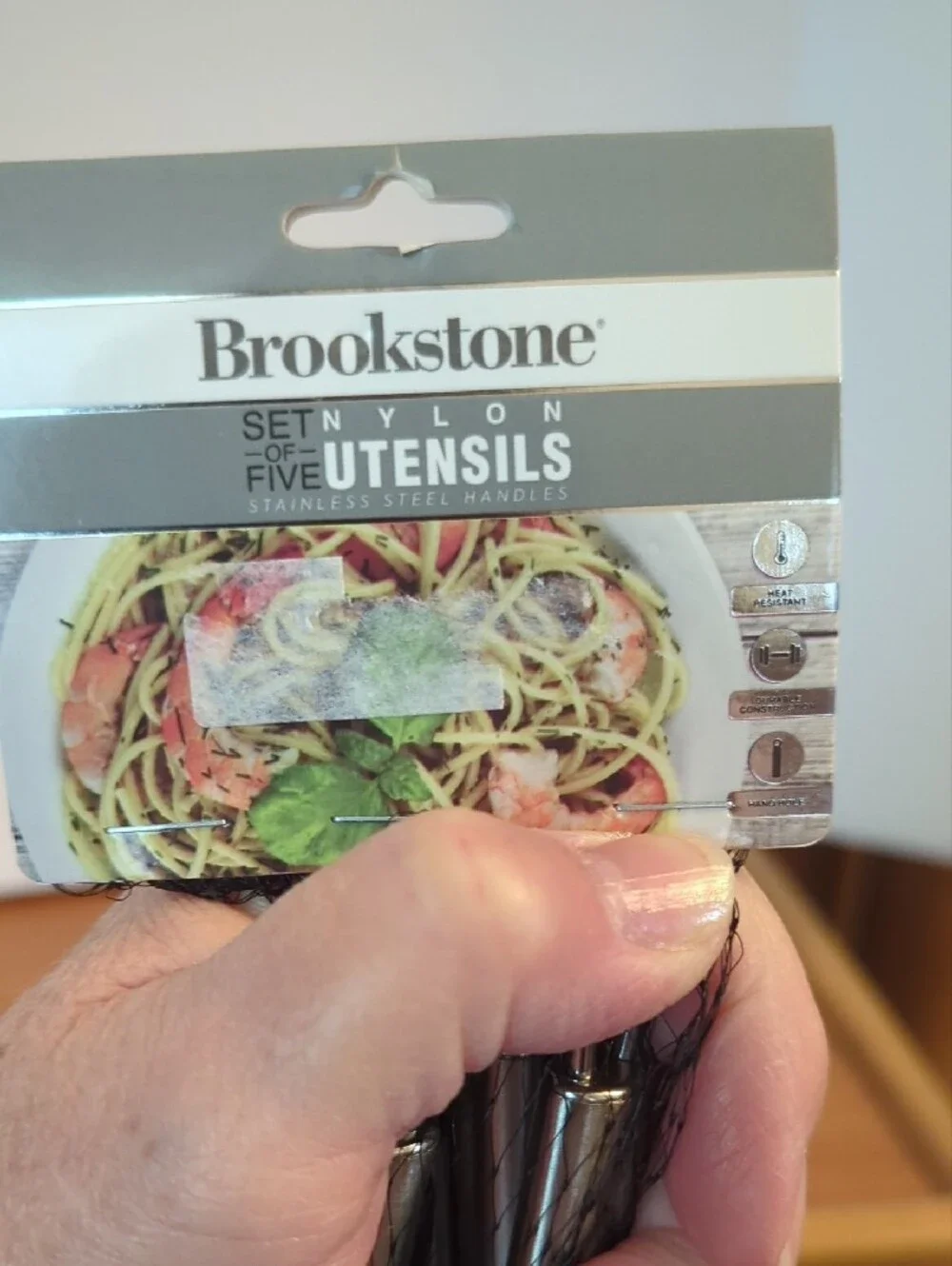 Brookstone Black Nylon and Stainless Kitchen Utensil Set - 5-Piece